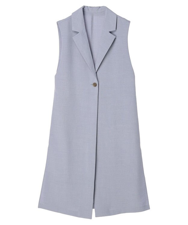 earth music&ecology ロングジレ Grayish Blue