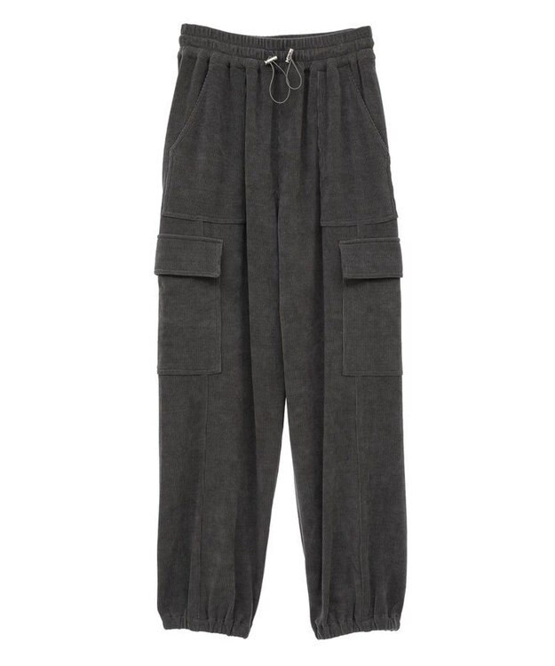 Green Parks ・ＥＬＥＮＣＡＲＥ　ＤＵＥ　コーデュロイカーゴパンツ Charcoal Gray