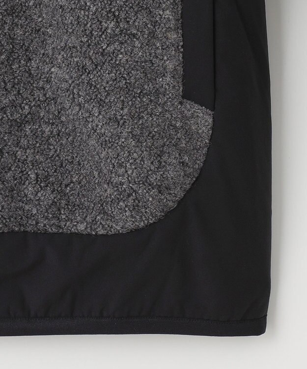 23区GOLF 【MEN】【ウォッシャブル】ボアコンビブルゾン ブラック系