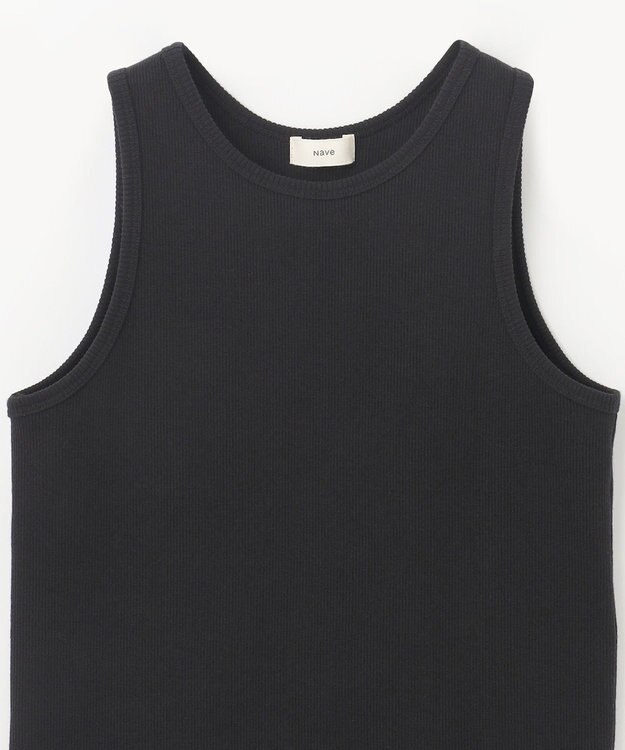 NAVE 【Nave】リブカットソー タンクトップ ブラック系
