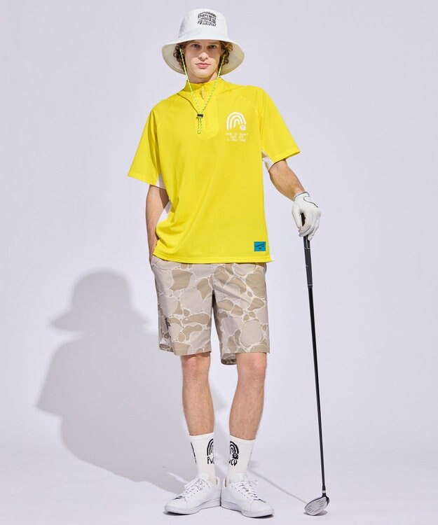 PW CIRCULUS 【MEN】WATER SURFACE プリントショーツ ゴルフ ベージュ系5