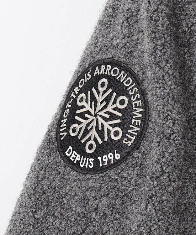 23区GOLF 【MEN】【ウォッシャブル】ボアコンビブルゾン ブラック系