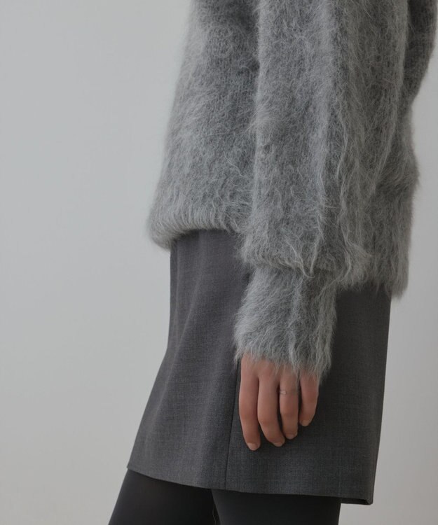 GRACE CONTINENTAL オーバーニットトップ グレー