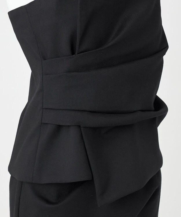 23区 S 【エステータ】ウールダブルクロス ビスチェ ブラック系