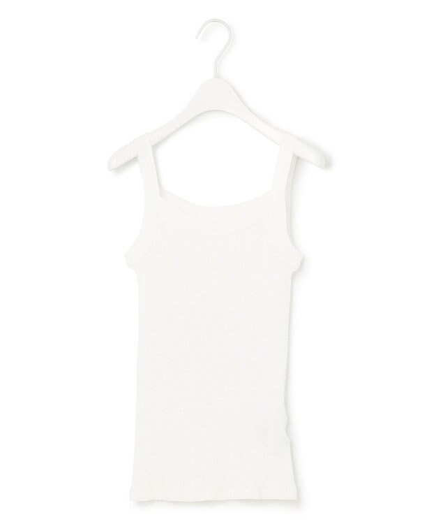 ICB 【洗える】オーガニックリブタンク キャミソール オフホワイト系
