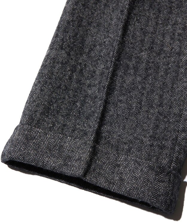 J.PRESS MEN 【J.PRESS ORIGINALS】WOOL/LINEN TWEED PIPED STEM SLACKS グレー系1
