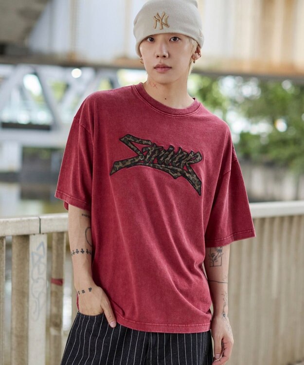 WEGO 【ユニセックス着用ITEM//MLサイズ展開】接触冷感グラフィックBIG　T（SS） レッドその他