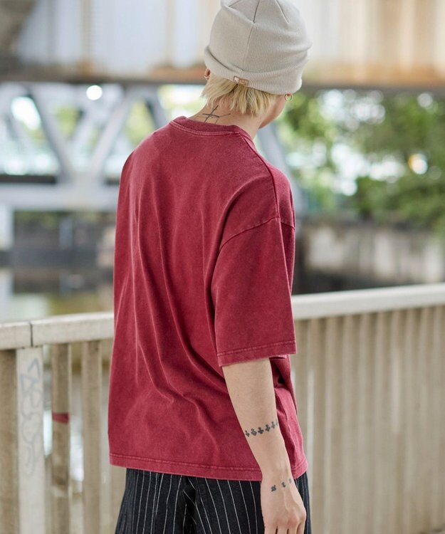 WEGO 【ユニセックス着用ITEM//MLサイズ展開】接触冷感グラフィックBIG　T（SS） レッドその他