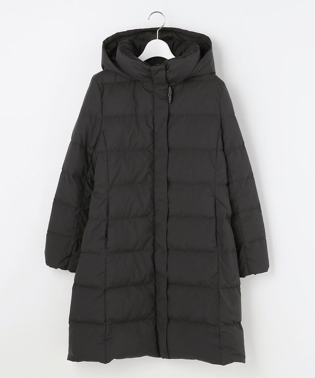 J.PRESS LADIES 【洗える・2way】タフタダウン ロング丈 コート ブラック系
