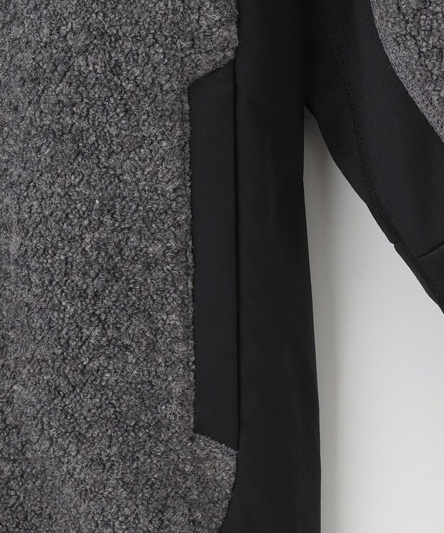 23区GOLF 【MEN】【ウォッシャブル】ボアコンビブルゾン ブラック系