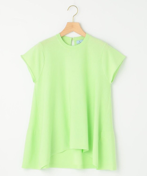 組曲 【WEB限定カラーあり】バックフレアニットTシャツ 【WEB限定】セロリ系9