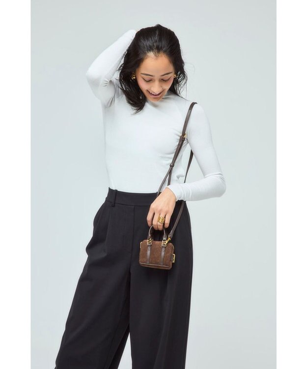 style code 【VerdeVari/ヴェルデヴァリ】TINYボストンバッグ（BOX付） ブラウン