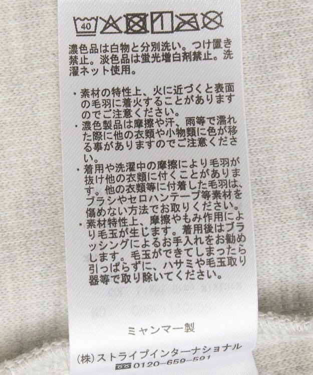 AMERICAN HOLIC Ｖネックスムース起毛プルオーバー Light Gray Mixture