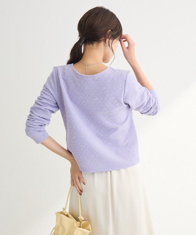 Green Parks シアーポコポコプルオーバー Purple