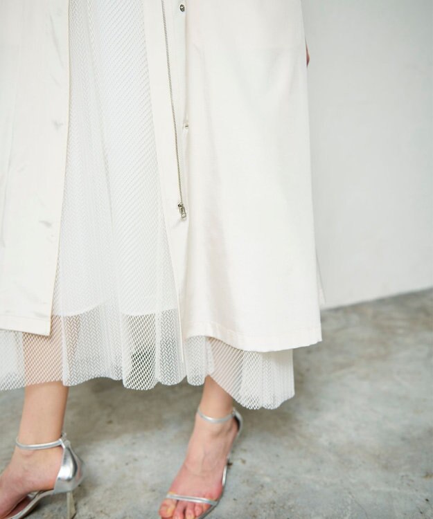 GRACE CONTINENTAL ミリタリーロングジレ キナリ