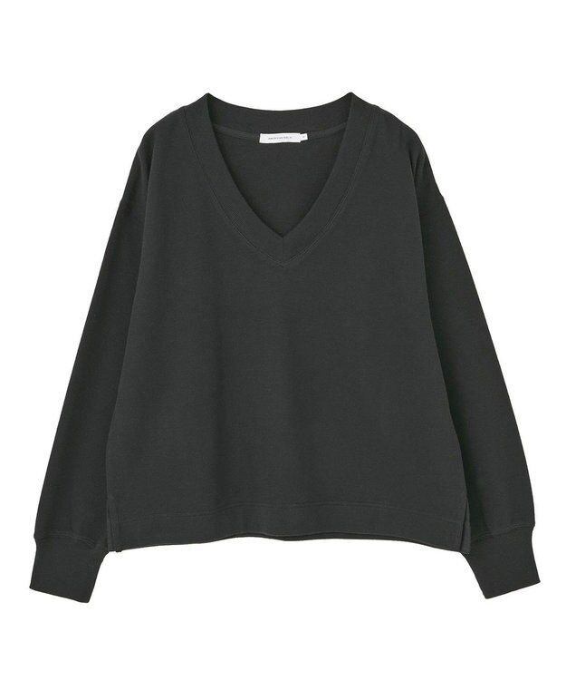 AMERICAN HOLIC Ｖネックスムース起毛プルオーバー Black