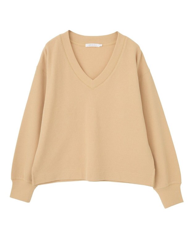 AMERICAN HOLIC Ｖネックスムース起毛プルオーバー Orange