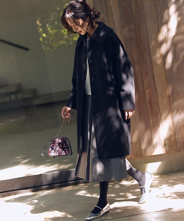 組曲 ツイードMINIドロスト バッグ ネイビー系7