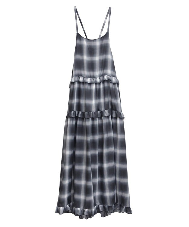 Green Parks ・Ｐｅｔｉｔ　Ｆｌｅｕｒ　オンブレーチェックキャミワンヒ Navy