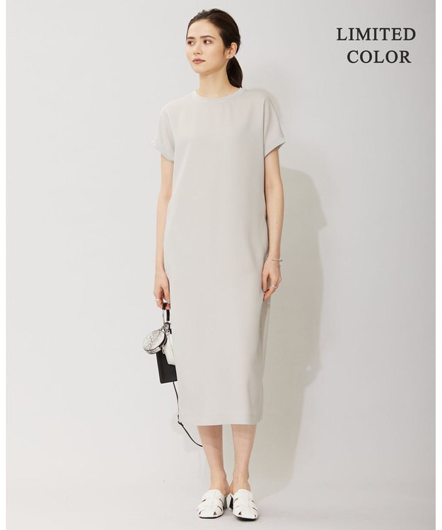 ICB 【接触冷感・UVケア・速乾・洗える】FluidBackSatin ワンピース トープ系［WEB限定］