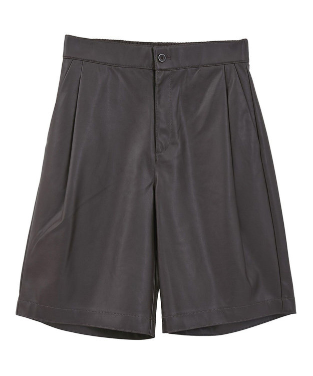 フェイクレザーハーフパンツ / AMERICAN HOLIC | ファッション フェイクレザーハーフパンツ / AMERICAN HOLIC | ファッション