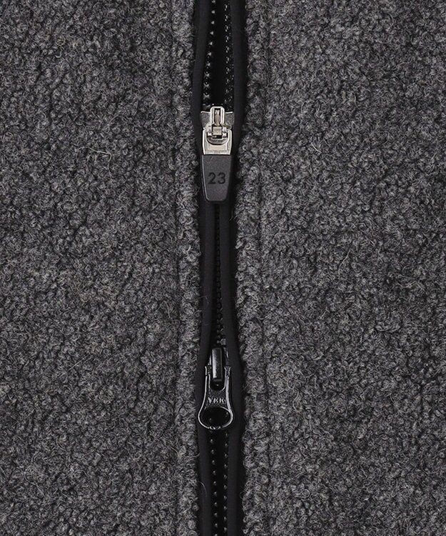 23区GOLF 【MEN】【ウォッシャブル】ボアコンビブルゾン ブラック系