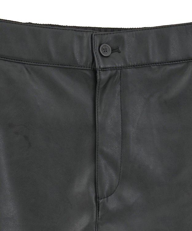 AMERICAN HOLIC フェイクレザーハーフパンツ Black