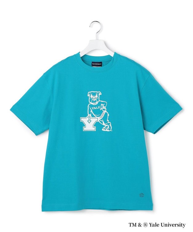 J.PRESS YORK STREET 【YALE別注】【UNISEX】ブルドッグ プリント Tシャツ ブルー系