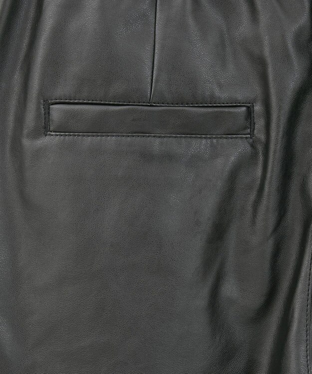 AMERICAN HOLIC フェイクレザーハーフパンツ Black