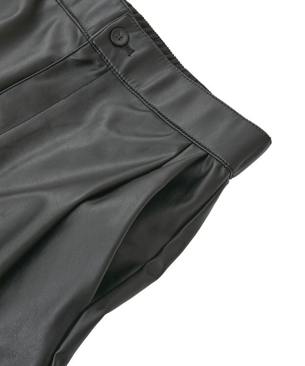 AMERICAN HOLIC フェイクレザーハーフパンツ Black