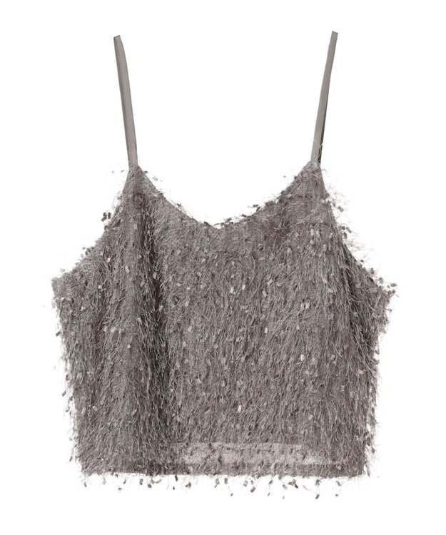 Green Parks テープヤーンキャミビスチェ Gray