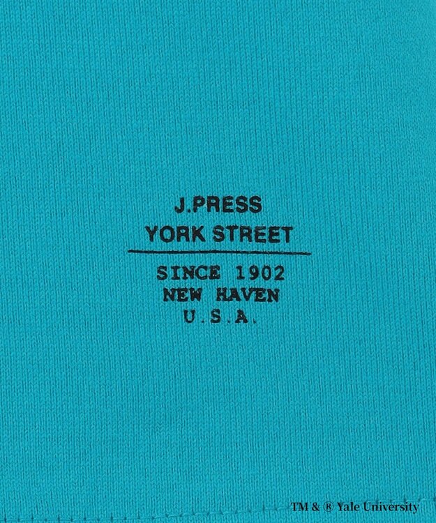 J.PRESS YORK STREET 【YALE別注】【UNISEX】ブルドッグ プリント Tシャツ ブルー系