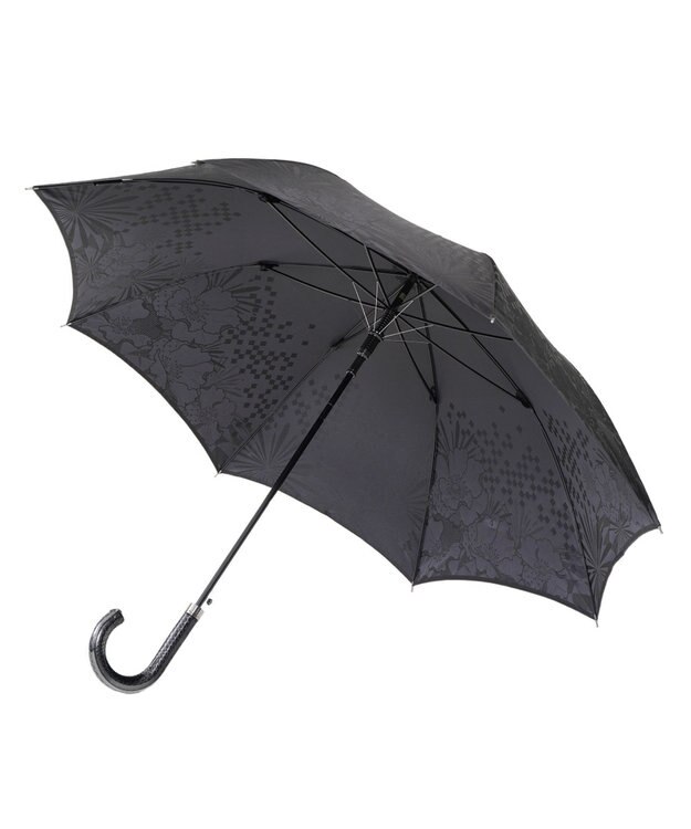 槇田商店 monotone 花 ブラック 長傘 クロ