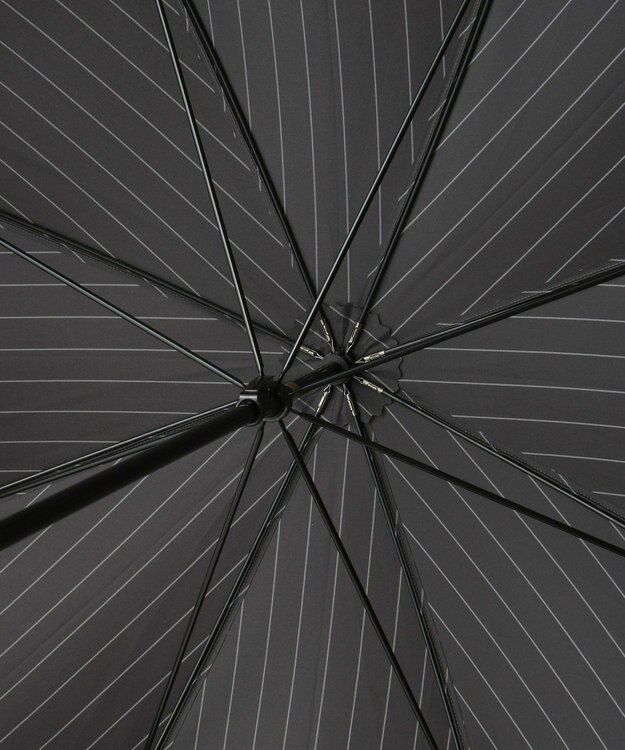 MOONBAT POLO RALPH LAUREN メンズ 長傘 ストライプ×BEAR 65cm チャコールグレー