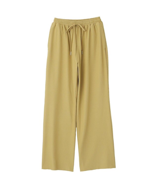 Green Parks セルフカットリブパンツ Green