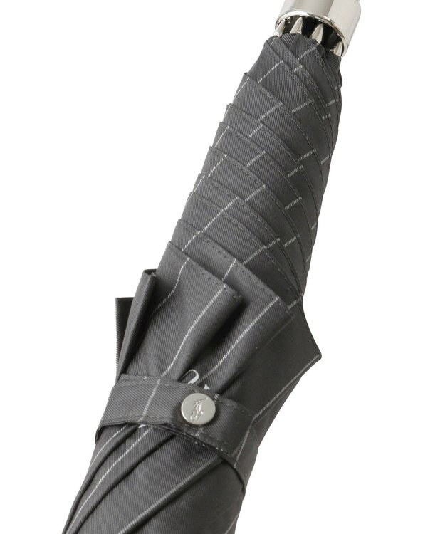 MOONBAT POLO RALPH LAUREN メンズ 長傘 ストライプ×BEAR 65cm チャコールグレー