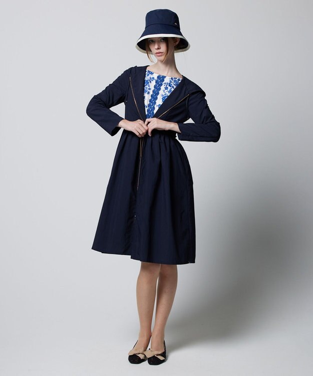 TOCCA 【消臭＆撥水＆UVカット＆洗える！】SUAVE LONG コート ネイビー系