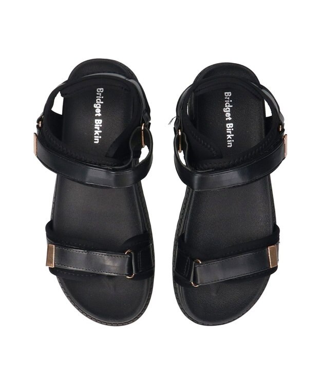 Bridget Birkin 【Bridget Birkin】ダブルベルトスポーツサンダル ブラック