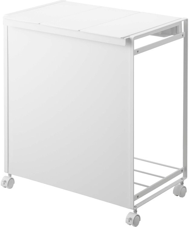 tower 蓋付き目隠し分別ダストワゴン タワー 3分別 ホワイト ホワイト