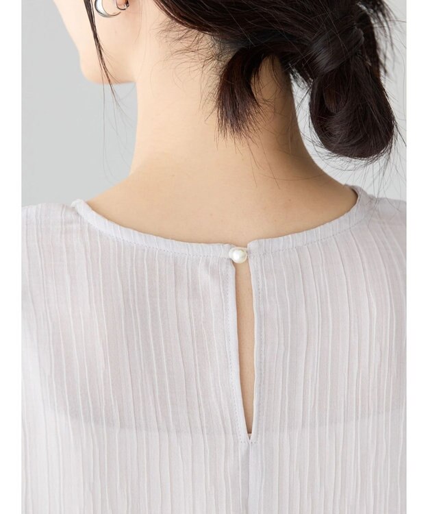 AMERICAN HOLIC 袖コンシャスブラウス Light Gray