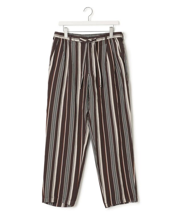 J.PRESS YORK STREET 【UNISEX】ツイルストライプ パンツ ダークブラウン系1