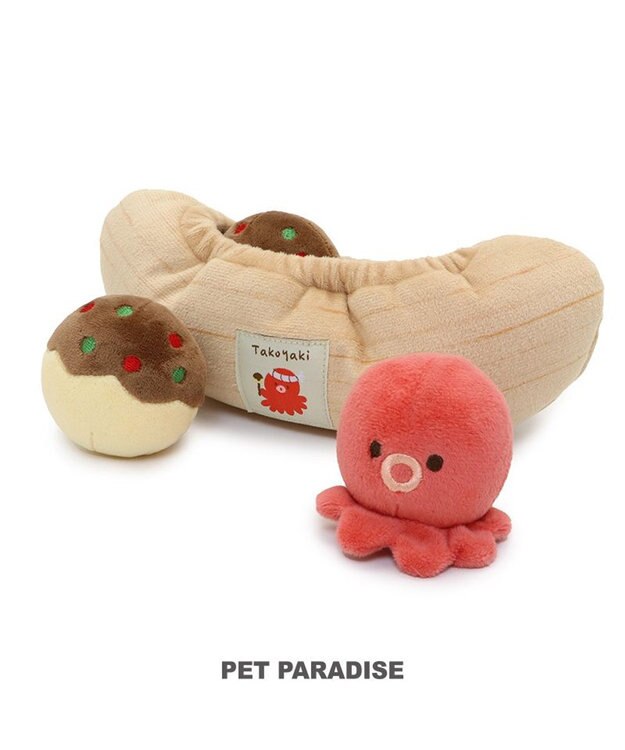 PET PARADISE ペットパラダイス たこやき ボールトイ ベージュ