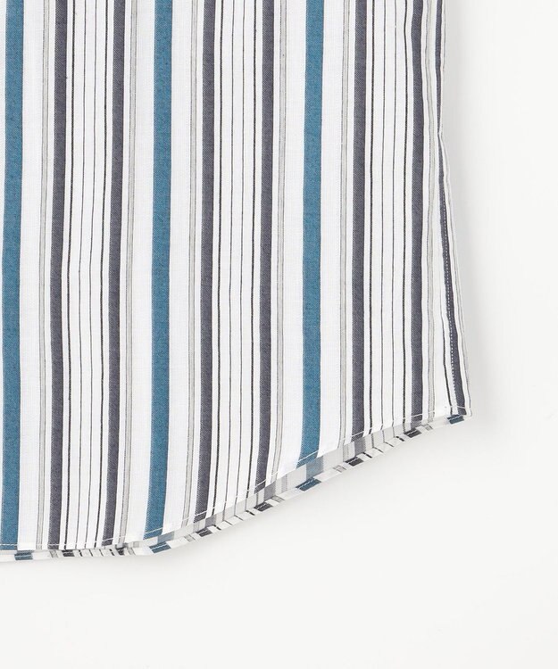 JOSEPH ABBOUD 【サステイナブル・JAPANファブリック】ソアロンストライプ シャツ ネイビー系1