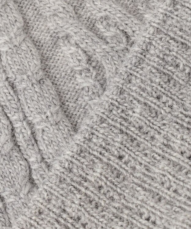 23区 【23区 lab.】アランパターン  ニットベスト グレー系