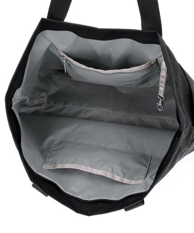 LeSportsac CARLIN ZIP TOP TOTE BAG/リサイクルドブラックJP リサイクルドブラックJP