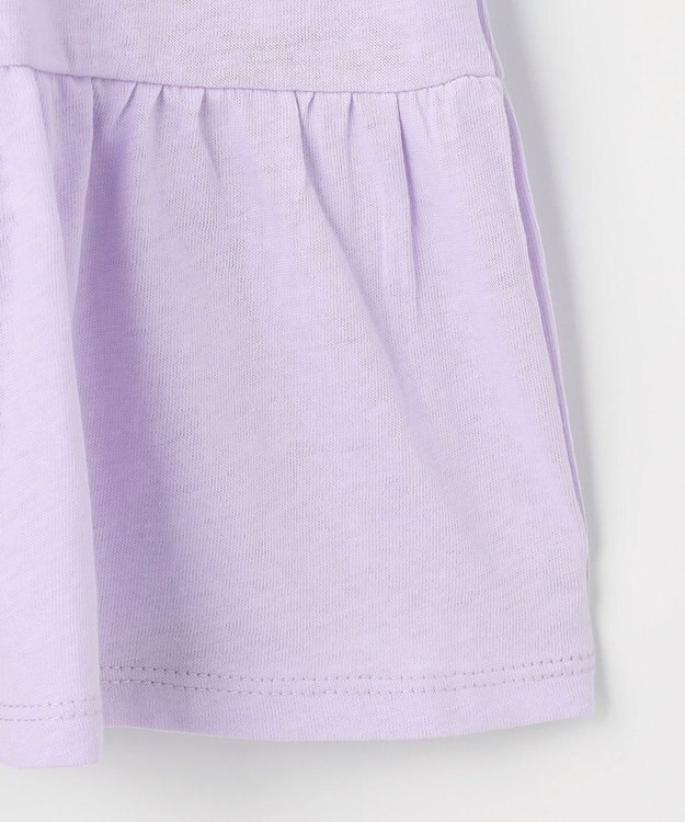 ANY KIDS 【綿100%/接触冷感】ひんやり ティアードチュニック ラベンダー