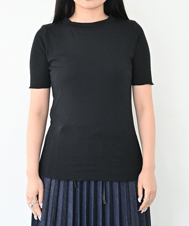 HAAG CREW NECK SHIRTS クルーネックシャツ ブラック