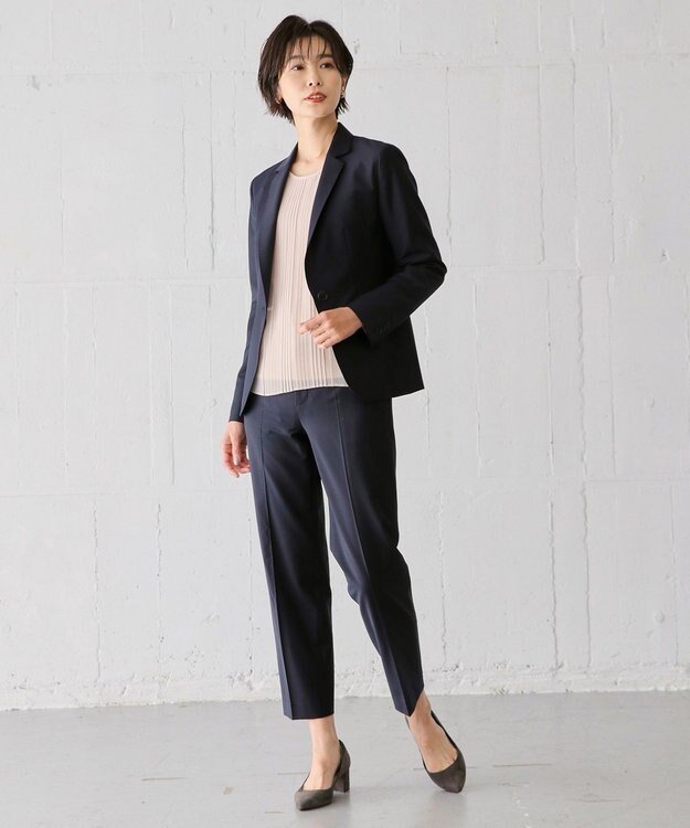 J.PRESS LADIES BAHARIYE SOLID テーラード ジャケット ネイビー系