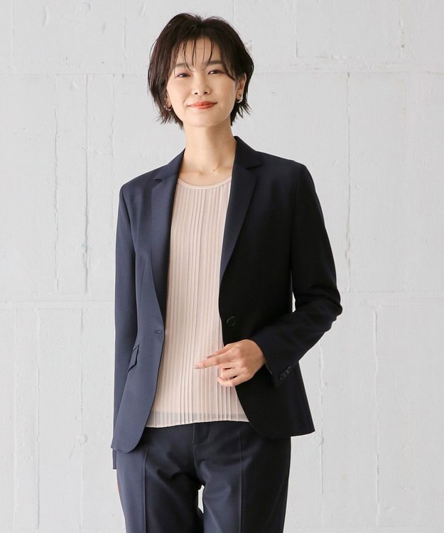 J.PRESS LADIES BAHARIYE SOLID テーラード ジャケット ネイビー系