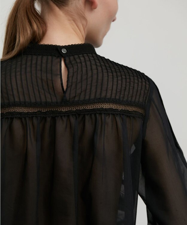 BEIGE， MONSIGNY / レースブラウス Black